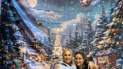 Las artífices de la iluminación navideña de Txurdinaga