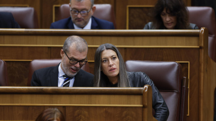 Los diputados de JxCAT Miriam Nogueras y Josep María Cruset