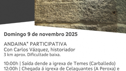 Actividades para o domingo 9 de novembro