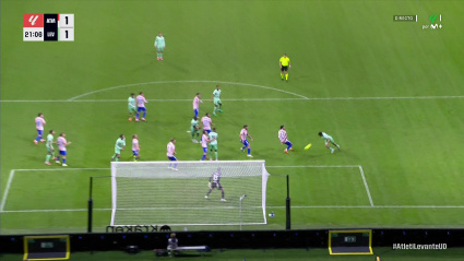 Manu Sánchez marca a placer al Atlético de Madrid