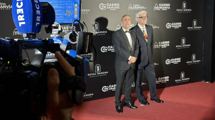 Fernando de Haro junto con con Juan Ignacio Ocaña, presidente de la Federación de Asociaciones de Radio y Televisión de España