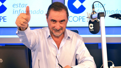 Carlos Herrera en los estudios de COPE