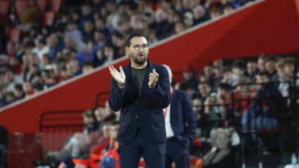 José Bordalás, durante el partido entre el Mallorca y el Getafe
