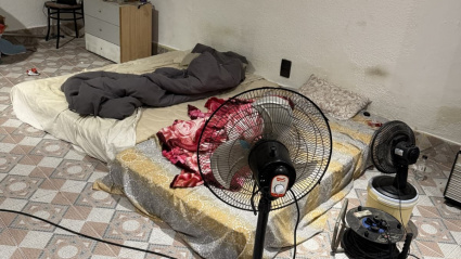 Imagen del interior del local donde vivían los trabajadores del kebab.