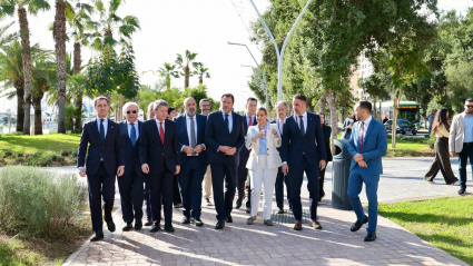 Visita del ministro Puente