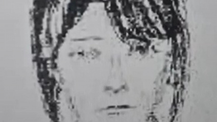 Retrato robot de la mujer desaparecida que fue distribuido a los medios de comunicación en su momento