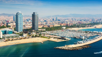 05/10/2023 Vista aérea del Port Olímpic de Barcelona.POLITICA ESPAÑA EUROPA CATALUÑAAYUNTAMIENTO DE BARCELONA