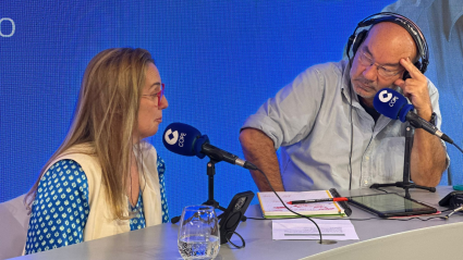 Marina Colunga, directora de Iberia para América Latina, con Ángel Expósito