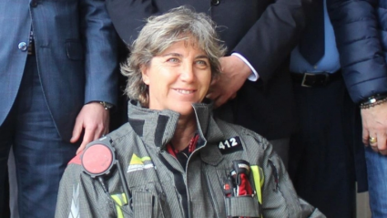 María Luisa Cabañero, primera mujer bombero de España