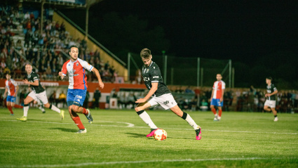 Mario González en el partido del Burgos CF en Tordesillas