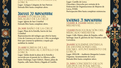 Parte de las actividades que se celebran con motivo de la festivad del Patrón de Lorca, San Clemente