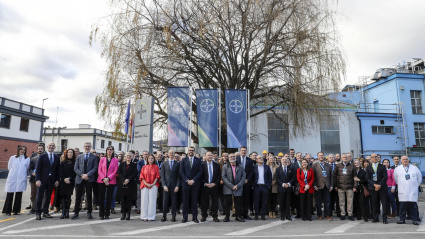 Acto en la fábrica de Bayer en La Felguera por el 125 aniversario de la presencia de la farmacéutica en España