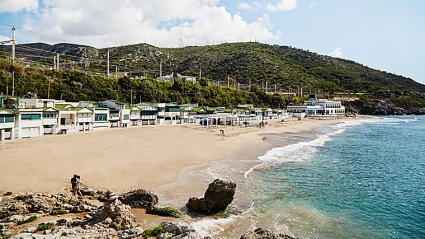 Imagen de la playa del Garraf