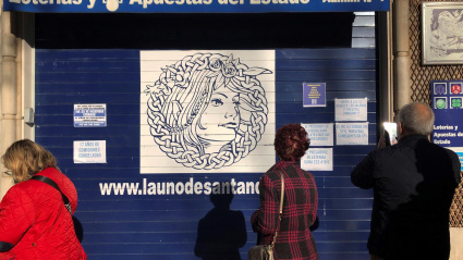 La administración número 1 de Santander, situada en la céntrica calle Calvo Sotelo