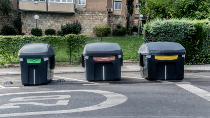 Contenedores de basura en Madrid
