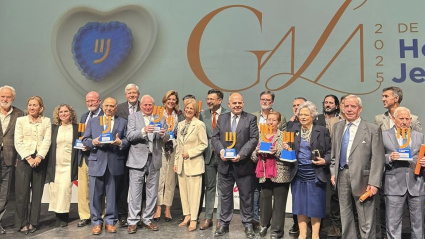 Grupo de premiados en la Gala Hostelería Jerez