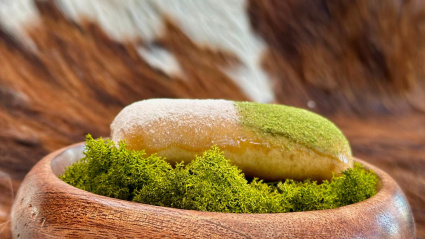 Vista del pintxo "El pan del montero"