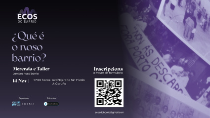 Cartel Ecos do Barrio en A Coruña