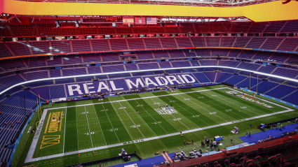 El Bernabéu, preparado para el partido de la NFL que disputan Dolphins y Commanders este domingo