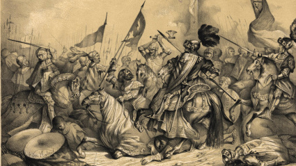 Grabado de la batalla de Toro realizado por Francisco de Paula van Halen