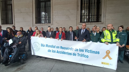 Acto institucional en la Plaza Porticada con motivo del Día Mundial de las Víctimas de Accidentes de Tráfico