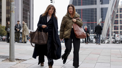 La fontanera del PSOE, Leire Díez, acudiendo al juzgado