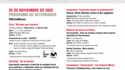 El Ayuntamiento celebrará múltiples actividades en torno al 25N