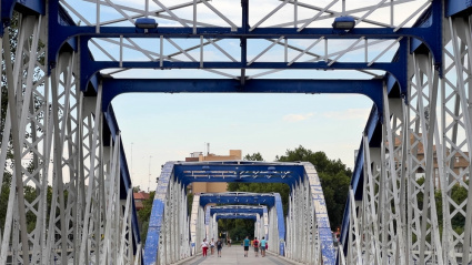 Puente de Hierro en Zaragoza