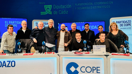El equipo de El Partidazo de COPE desplazado a El Puerto de Santa María, en Cádiz