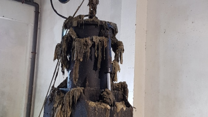 El 'monstruo' de 200 toneladas de toallitas que atasca las tuberías cada año en Mérida