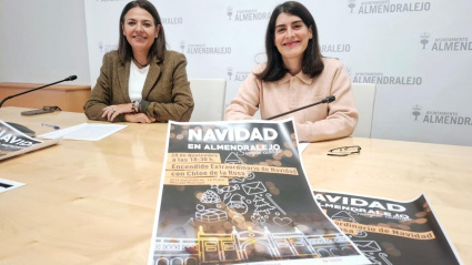 Josefina Barragán, concejala de Comercio, y Tamara Rodríguez, concejala de Festejos