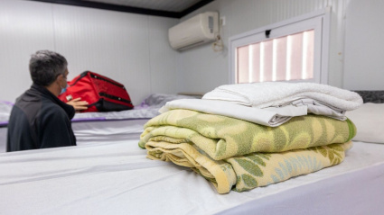 El albergue municipal está preparado para el frío