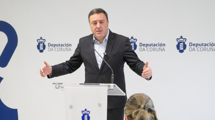 Valentín González Formoso, presidente de la Diputación de A Coruña, presenta los presupuestos de 2026