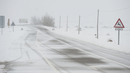 Temporal de nieve en Burgos