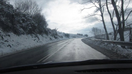 Puerto de Altube con nieve