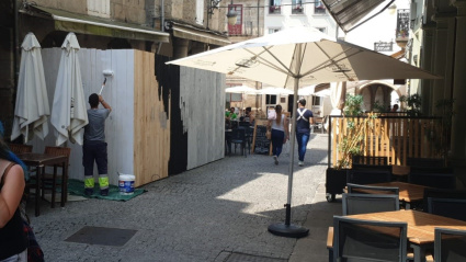 El perímetro de esa casa está vallado desde hace unos tres años por peligro de desprendimientos