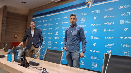 Funes durante su presentación