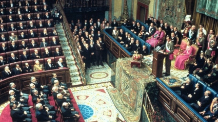 Proclamación de Juan Carlos de Borbón como Rey de España.