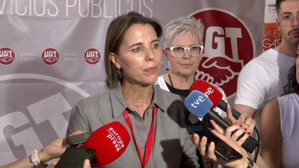 La secretaria general de UGT Servicios Públicos, Isabel Araque