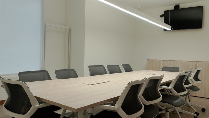 Una de las salas del centro Barnahus en Vitoria