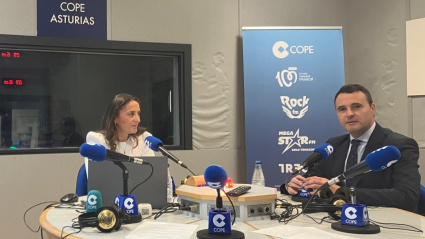 Guillermo Peláez, en los estudios de COPE