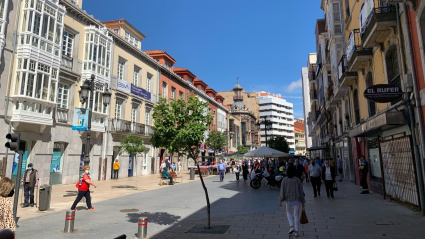Una imagen del tramo intermedio de la Calle La Cámara