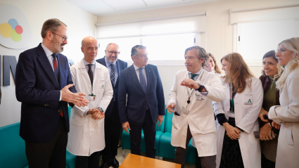 Un momento de la visita