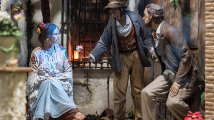 Una de las escenas del belén de la Fundación Cajasol