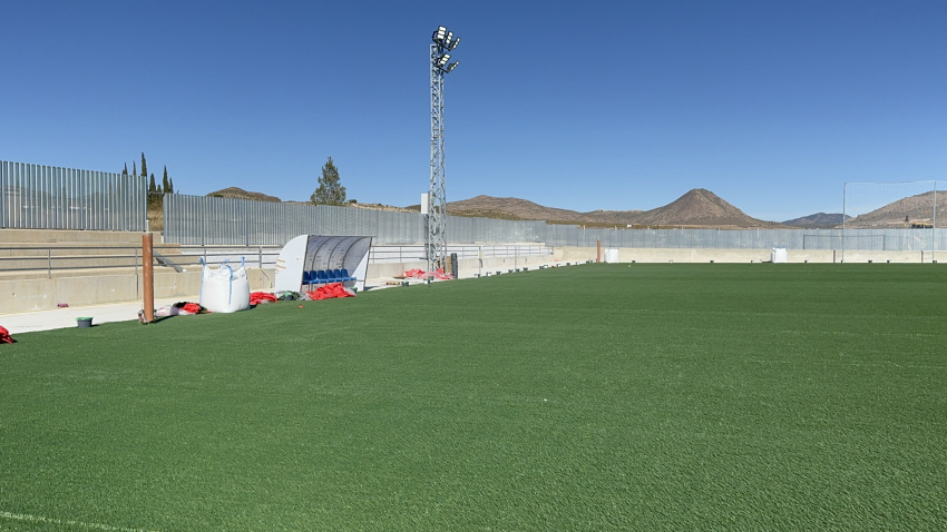 Imagen del estado actual del campo de fútbol de Los Yesares