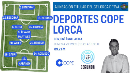 Sebas López, repitió el once que logró la victoria ante el Xerez CD por 1-0