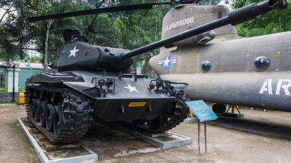 Tanque expuesto en el Museo de la Guerra de Vietnam