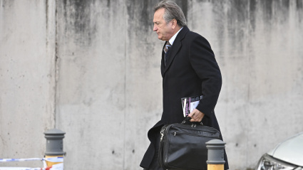 El hijo de Jordi Pujol, Josep Pujol Ferrusola a su llegada este lunes a la Audiencia Nacional en San Fernando de Henares