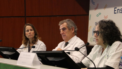 Martínez, Campistol y Valls durante la rueda de prensa