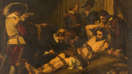 'Rodrigo Calderón, en el tormento', José María Rodríguez de los Ríos Losada (1865)